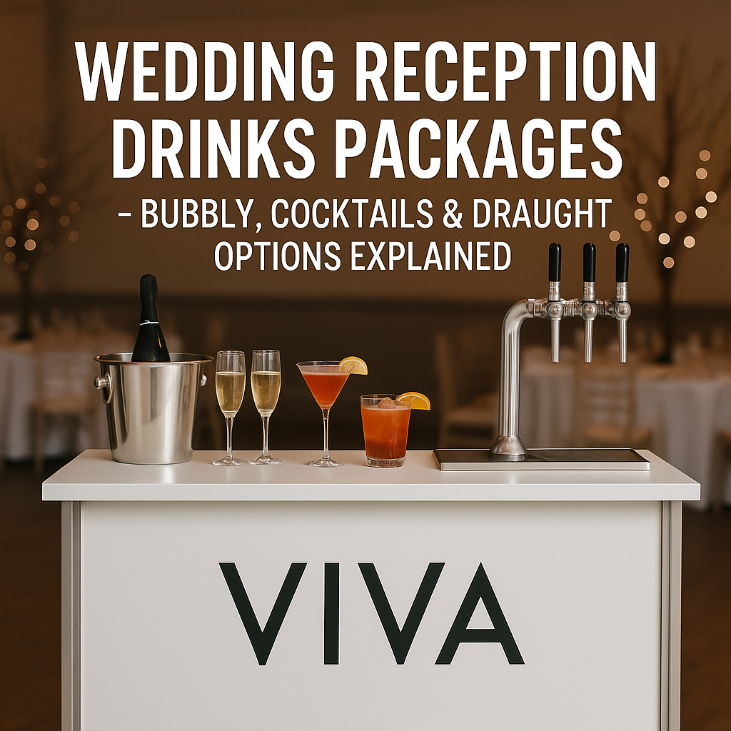 Wedding Reception Drinks Packages – Bubbly, Cocktails & Draught Options Explained