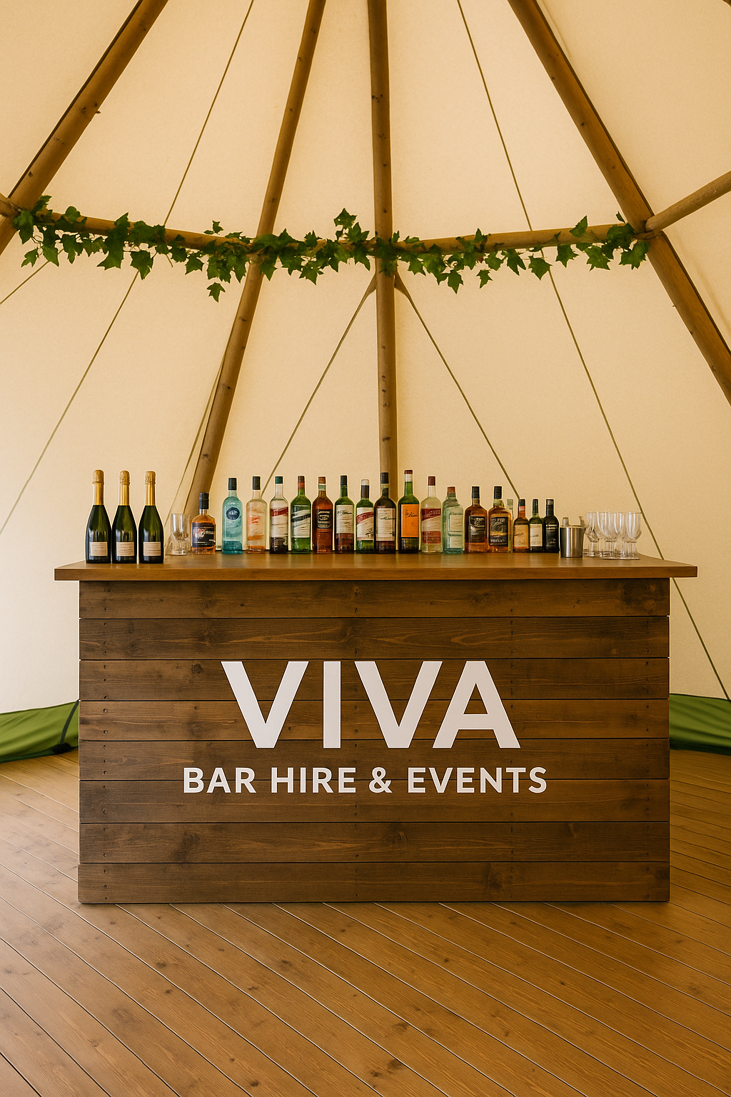 Mobile Bar Hire for Tipi & Marquee Weddings – Solve the No-Bar Problem