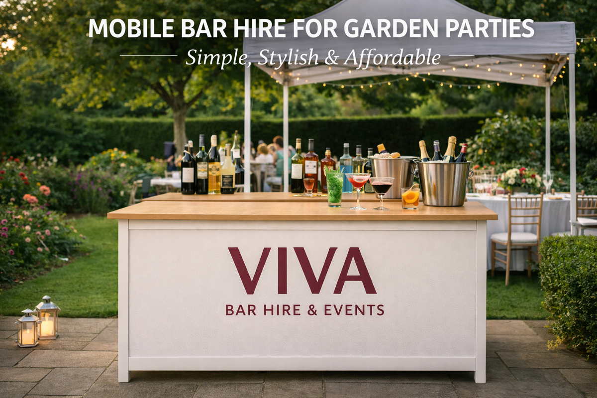 Mobile Bar Hire for Garden Parties – Simple, Stylish & Affordable