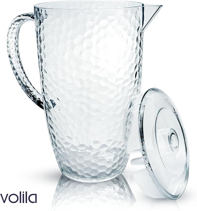 Plastic 2L Cocktail Jugs - Plastic Pitcher with lid (HIRE)