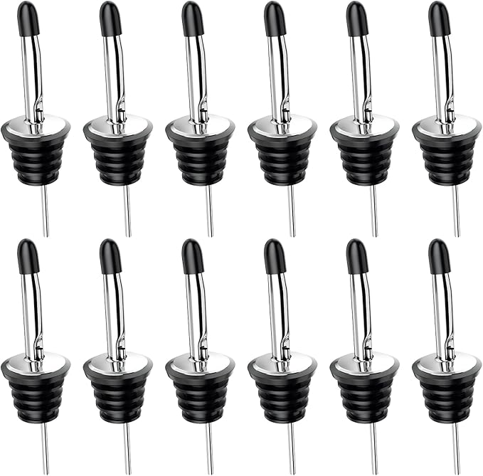 Stainless Steel Liquor Pourers - 6 Pack (HIRE)