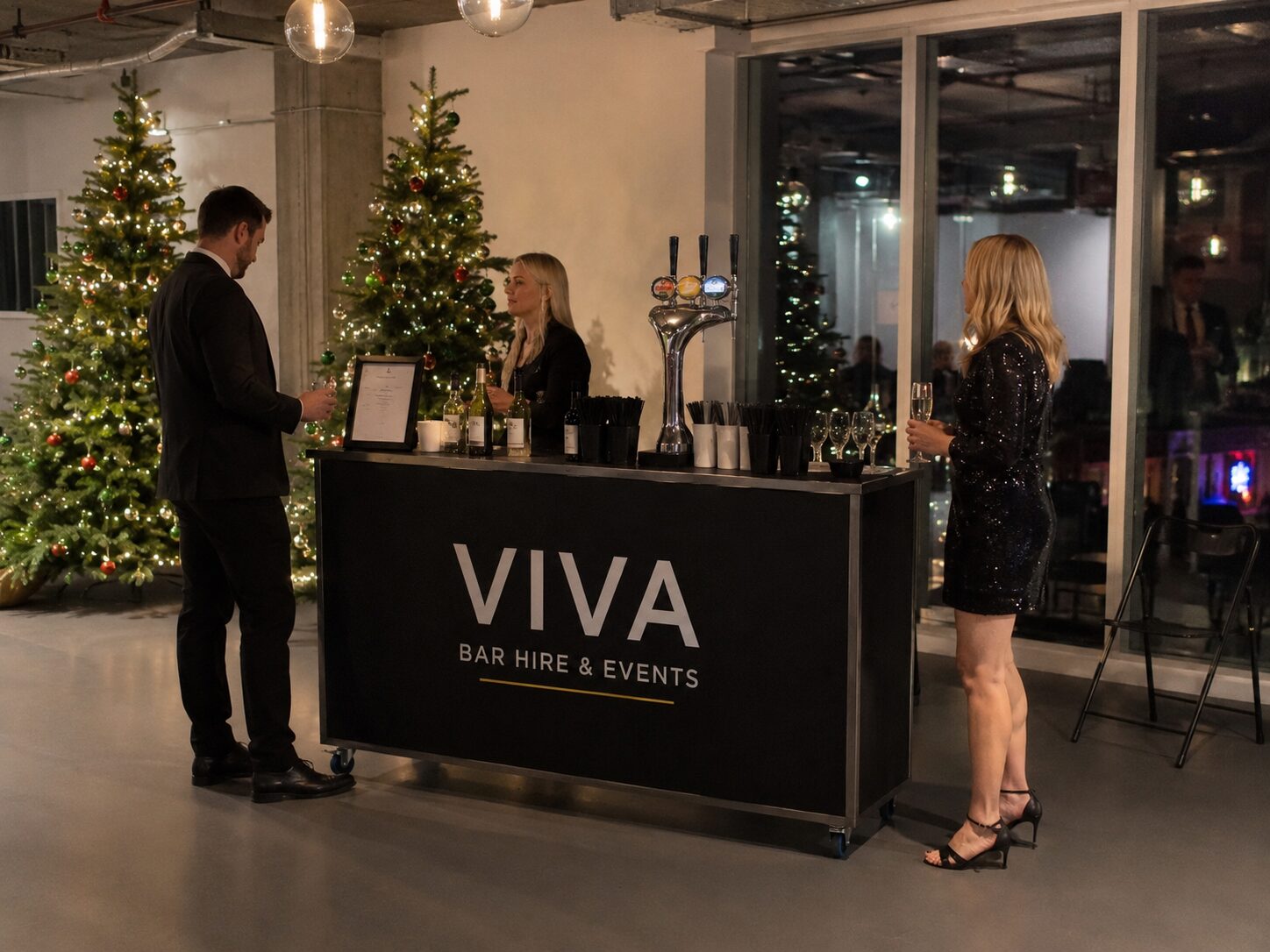 VIVA bar at a Christmas party