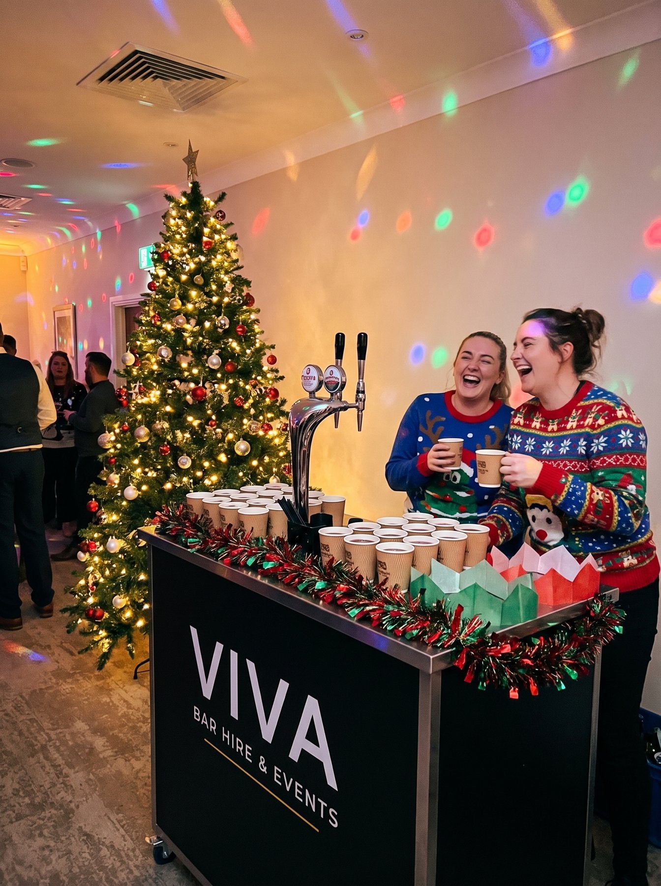 VIVA bar at a Christmas party